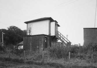 View from E showing rear of signal box.