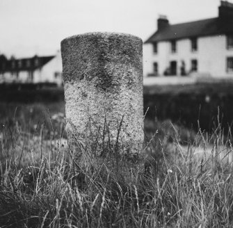 Detail of granite bollard.