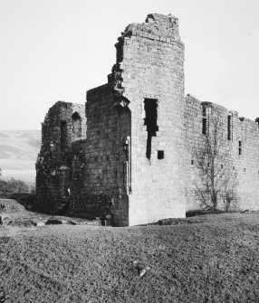 View of Morton Castle Gatehouse, from South West