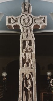 N face of cross, detail of upper half.