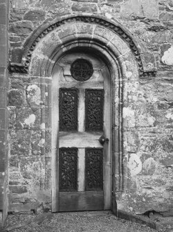 View of doorway on S elevation.