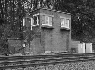 View of signal box from W.