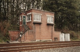 View of signal box from W.