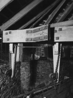 Interior.
Horsemill, detail of harness.