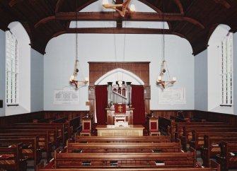 Interior.
View pulpit from W.
