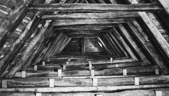 Detail of double collar rafter roof.