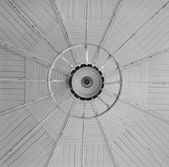Interior.
Detail of central vent in roof from underneath.