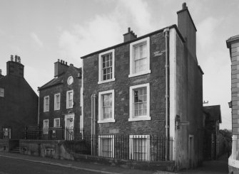 View from North East showing street and lane fronts