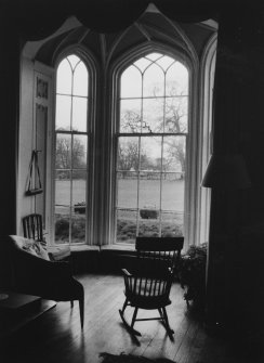 Cumstoun House, interior.
Detail of central bay window in drawing room.
