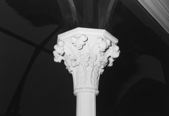 Interior.
Detail of preaching auditorium column capital.