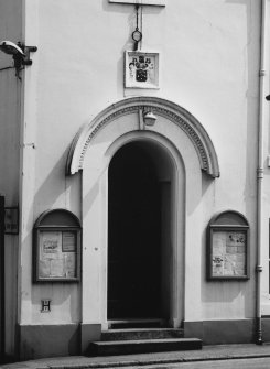 Detail of N elevation doorway.