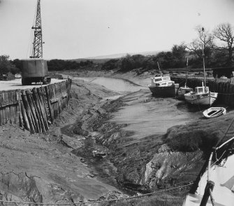 View of basin from inner end, opening on to river.