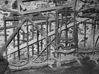 Interior.
Detail of cheese presses.