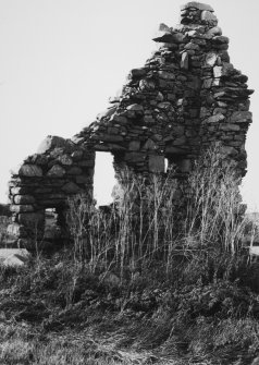 View of remains of gable.
