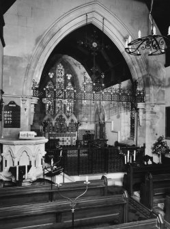 Interior.
View of chancel and pulpit from NW.