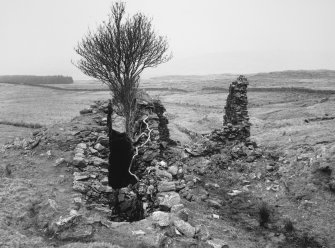 View of water wheel pit from S.