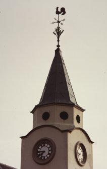 View of steeple from NE.