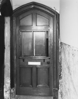 Interior.
Ground floor, detail of door.