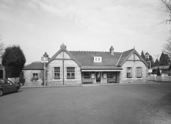 General view from S, showing external frontage of station offices