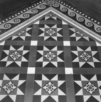 Vestibule floor, detail of tiling