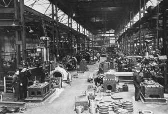 Interior. View along main repair/engineering workshop.