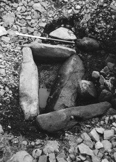 Excavation, view of cist