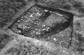 View of excavation: V junction of trenches