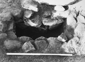 View of excavated cist