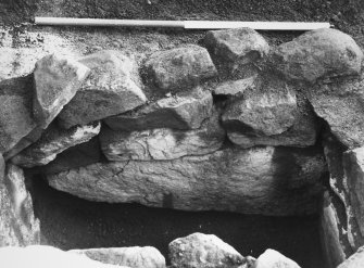 View of excavated cist
