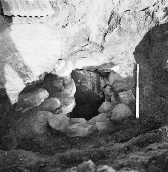 View of excavated cist (Cist 1).