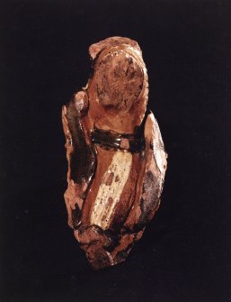 Edinburgh, 163 Canongate, Canongate Tolbooth, ceramic fragment found in cellar.