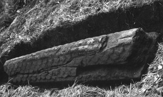 View of hogback stone.