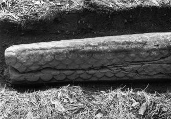 View of hogback stone.