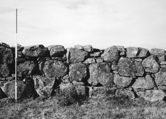 View of sample of masonry