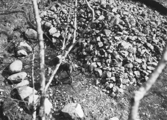 View of Kalemouth cairn during excavation from above.