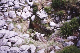 detail of cist in cairn