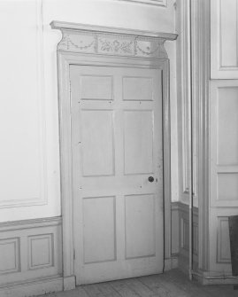 Ground floor, South East apartment, detail of door