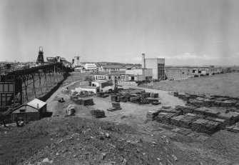 Lindsay Colliery. 
Distant view, with pithead baths (right). 
undated