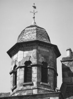 Steeple, detail of belfry