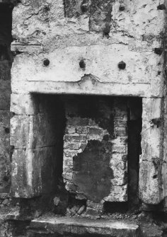 First floor, North West wing, fireplace
