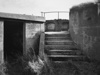 Detail of access steps to bunkers.