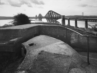 View from N of south emplacement.