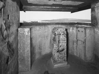 View from NW of interior of lookout/ranging post.