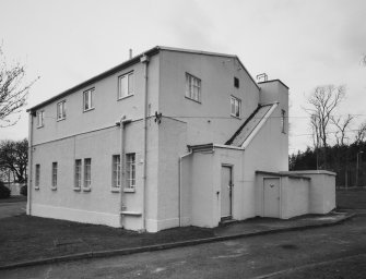 West of Pitreavie castle, view of confidential book store building