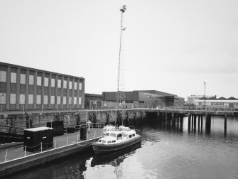 King James IV Road area, Lochinvar building and loop shed, view from South West