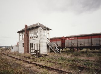 Barham Road area, signal box, view from West