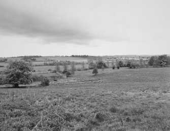 View of walled garden and site of Brunton House (demolished)