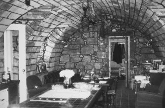 Interior, west wing - vaulted west apartment, ground floor, view from south