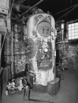 Detail of the vertical boiler within circular boilerhouse (made by Spencer Hopwood of Darlinton - part of Robert Stephenson and Hawthorn Ltd, no date)