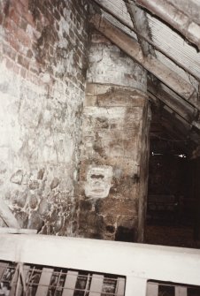 Detail of former steam engine base, photographed 9 May 1994